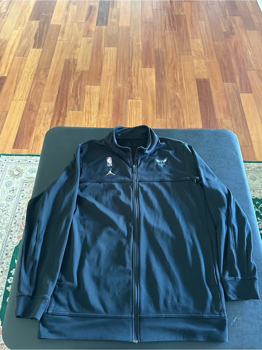 Charlotte Hornets Jordan Black Full-Zip NBA Jacket Men’s Large